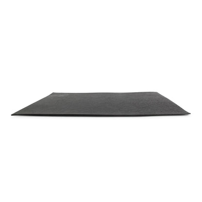 Placemat 43 x 30 cm leder look zwart layer