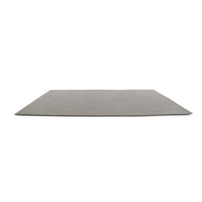 Placemat 43 x 30 cm leder look grijs layer