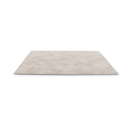 Placemat 43 x 30 cm leder look beige layer