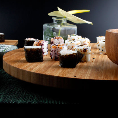 Salt and pepper turntable bamboo Ø 45 cm