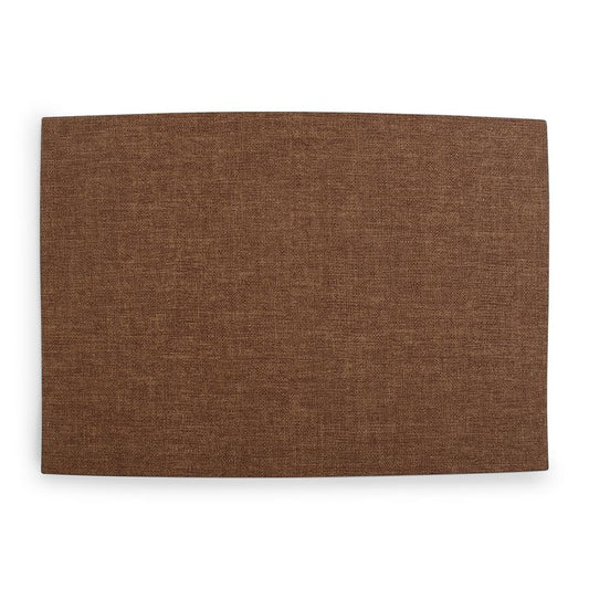Placemat 43 x 30 cm cognac fabric look dinner