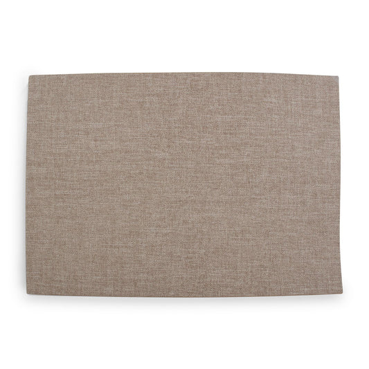 Placemat 43 x 30 cm beige fabric look dinner
