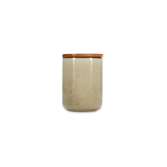 Salt en pepper voorraadpot H15 cm ivoor meridian