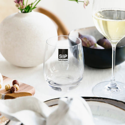 Salt en pepper lage cuvee glazen