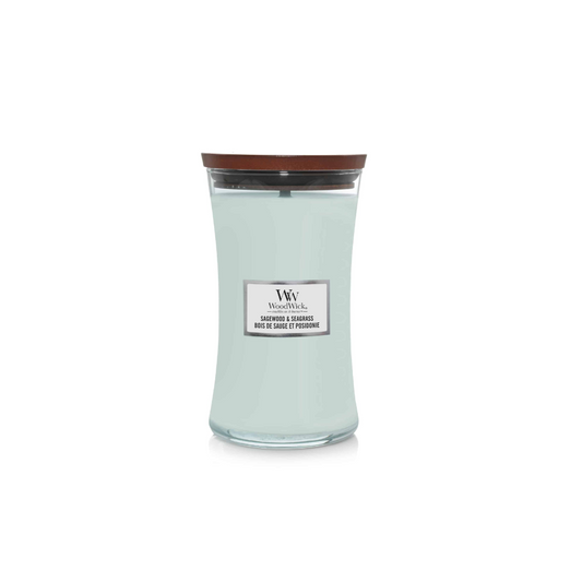 Woodwick Sagewood & Seagrass Large